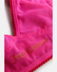 Pink Glo Mesh Scallop Edge Triangle Bra