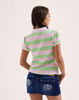 Crest Polo Top