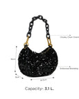 Blossom Paillettes Small Hobo