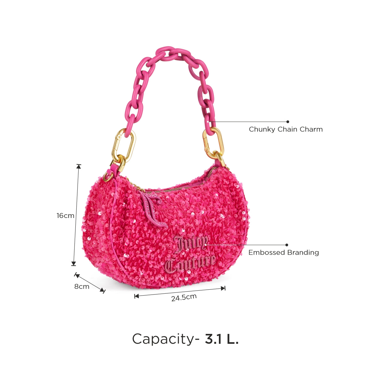 Blossom Paillettes Small Hobo