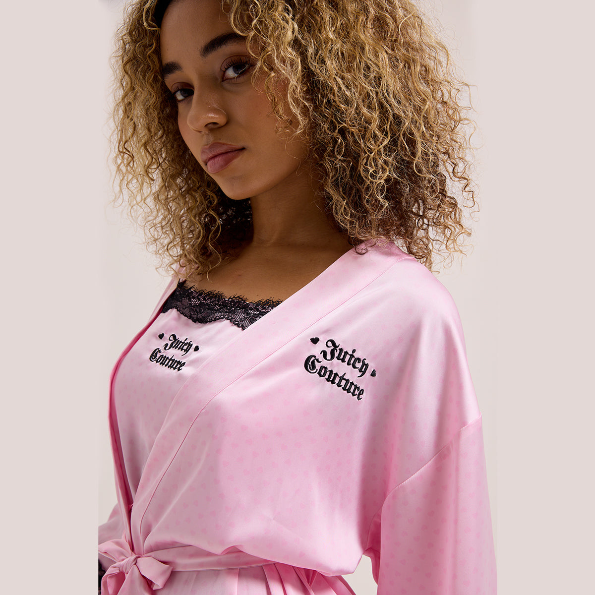 Satin Heart Robe