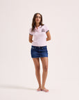 Crest Polo Top