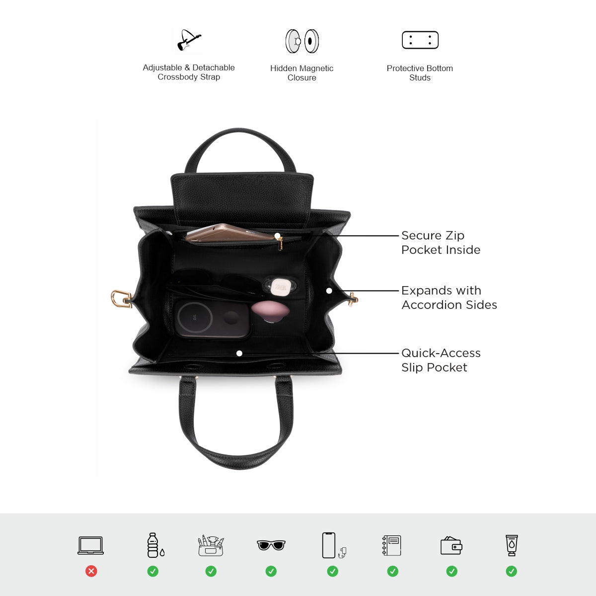 Accordion Shell Satchel