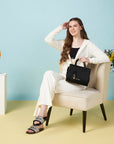 Accordion Shell Satchel