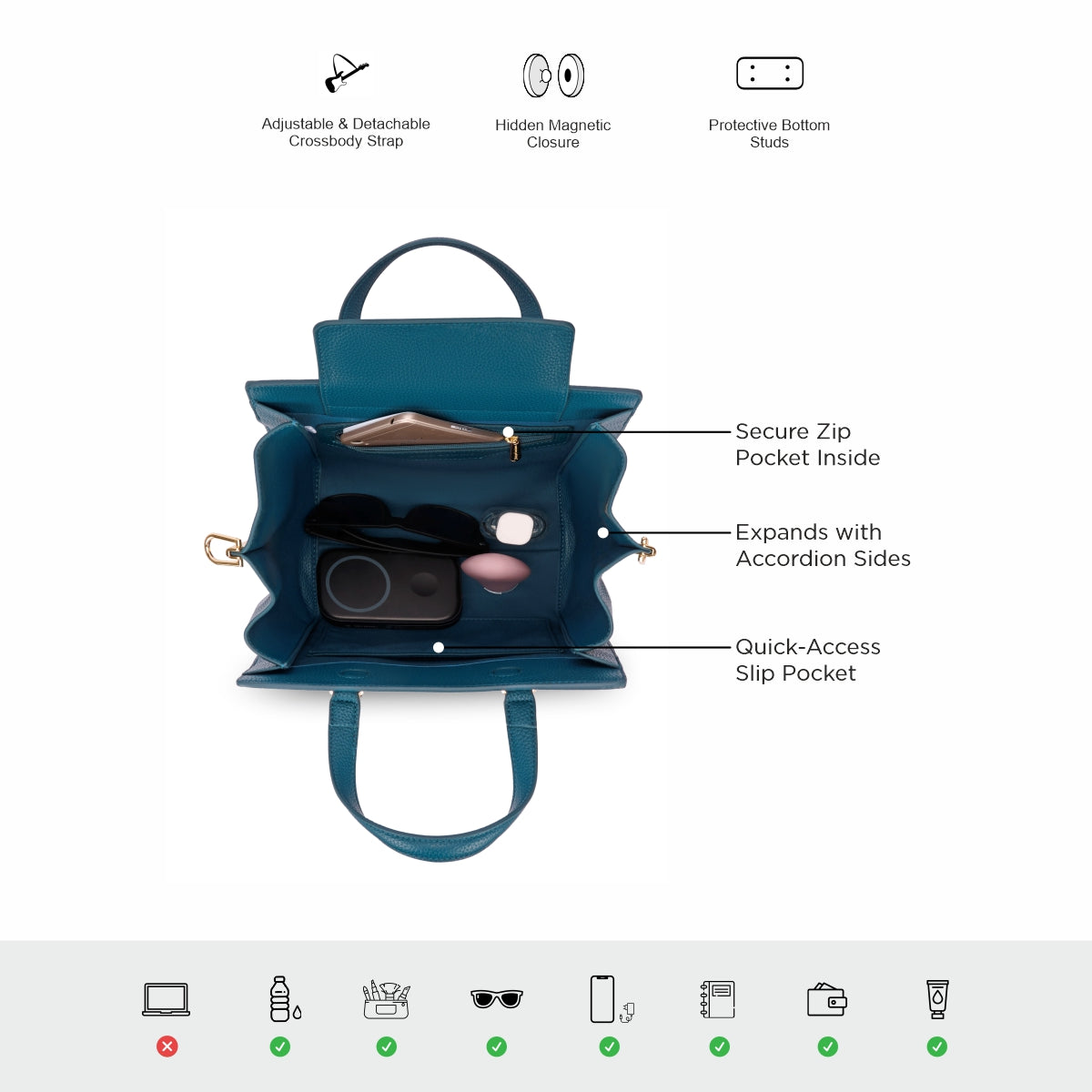 Accordion Shell Satchel
