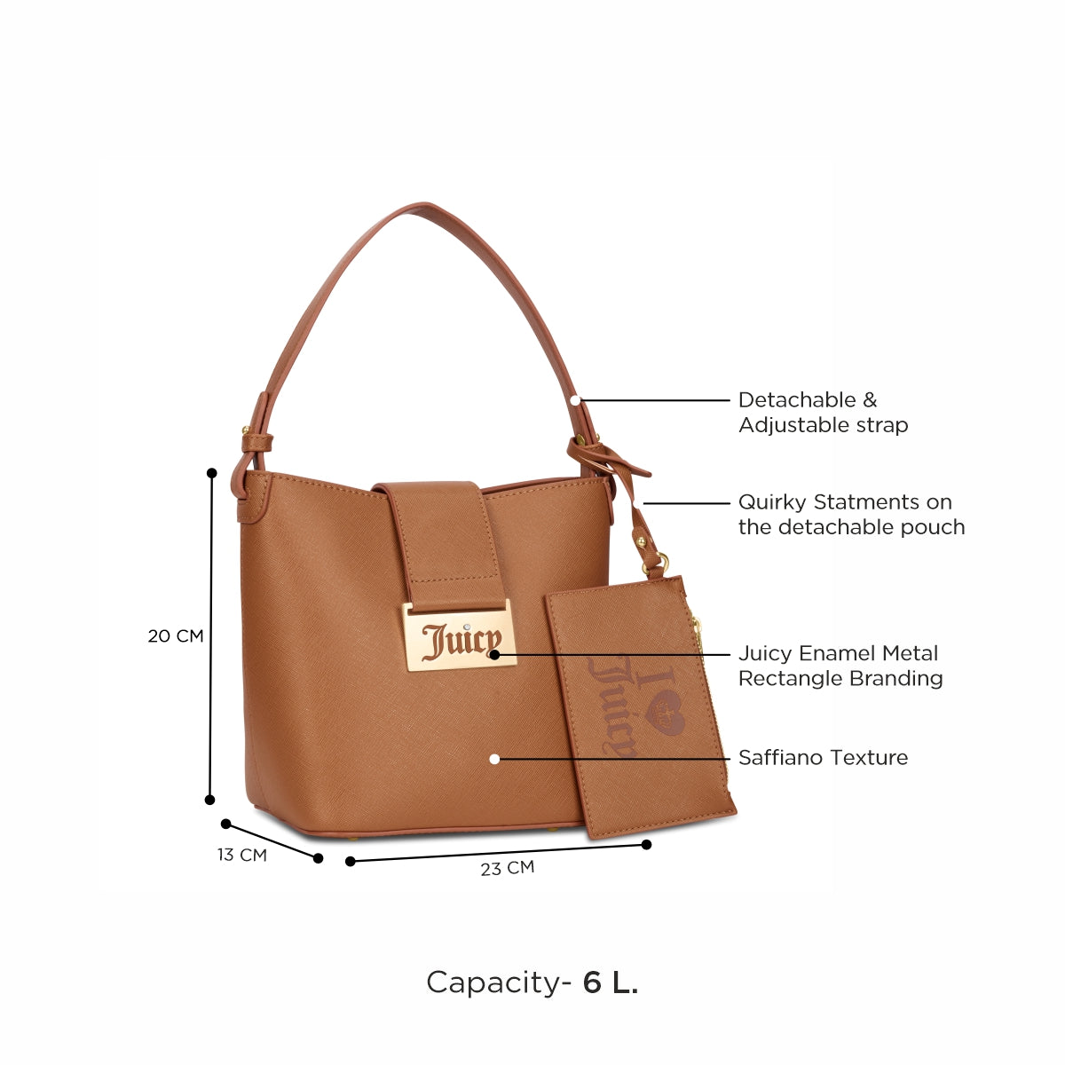 L'Aura Trove Bucket Tote