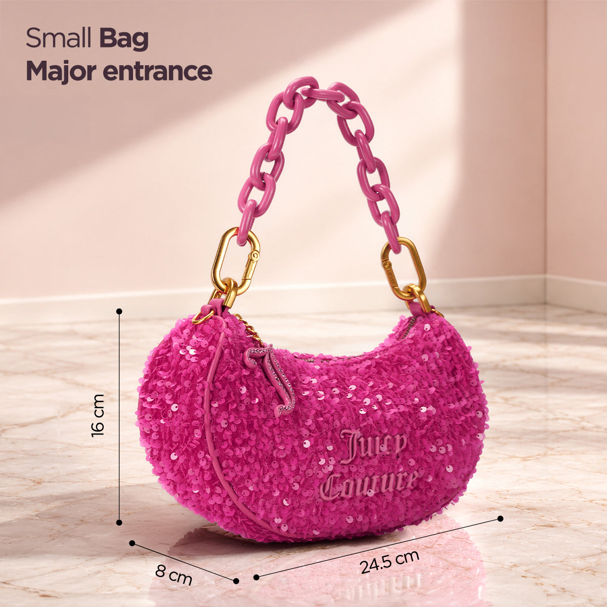 Blossom Paillettes Shoulder Bag