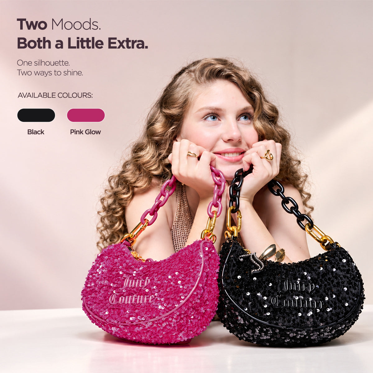 Blossom Paillettes Shoulder Bag